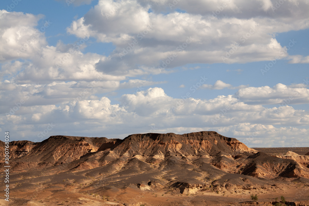 The landscape of the desert