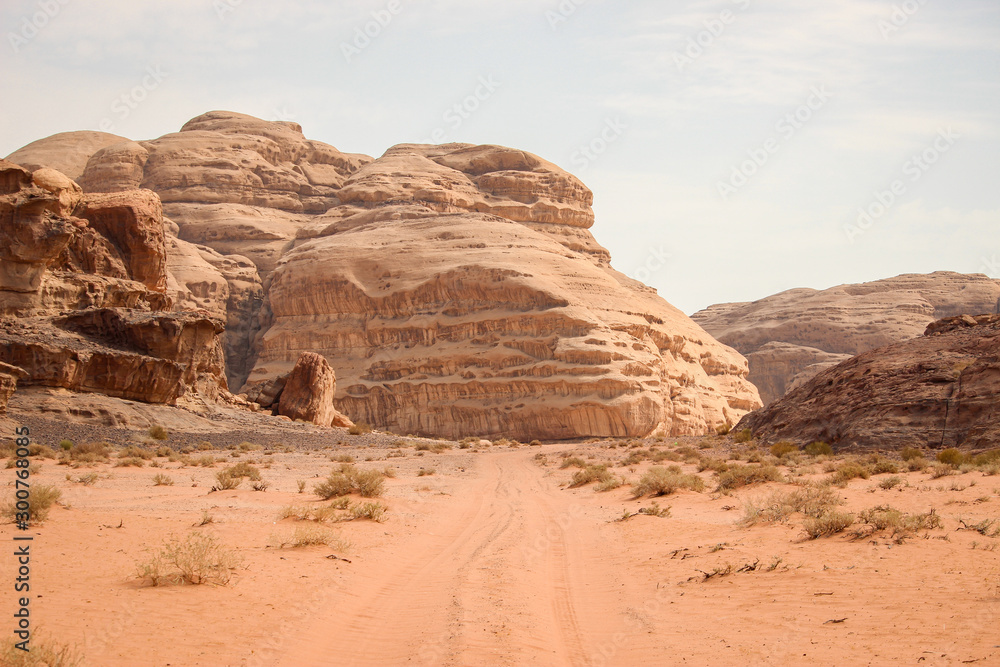 Walking and hiking tours in the Wadi Rum desert, Jordan Walking and hiking tours in the Wadi Rum desert, Jordan
