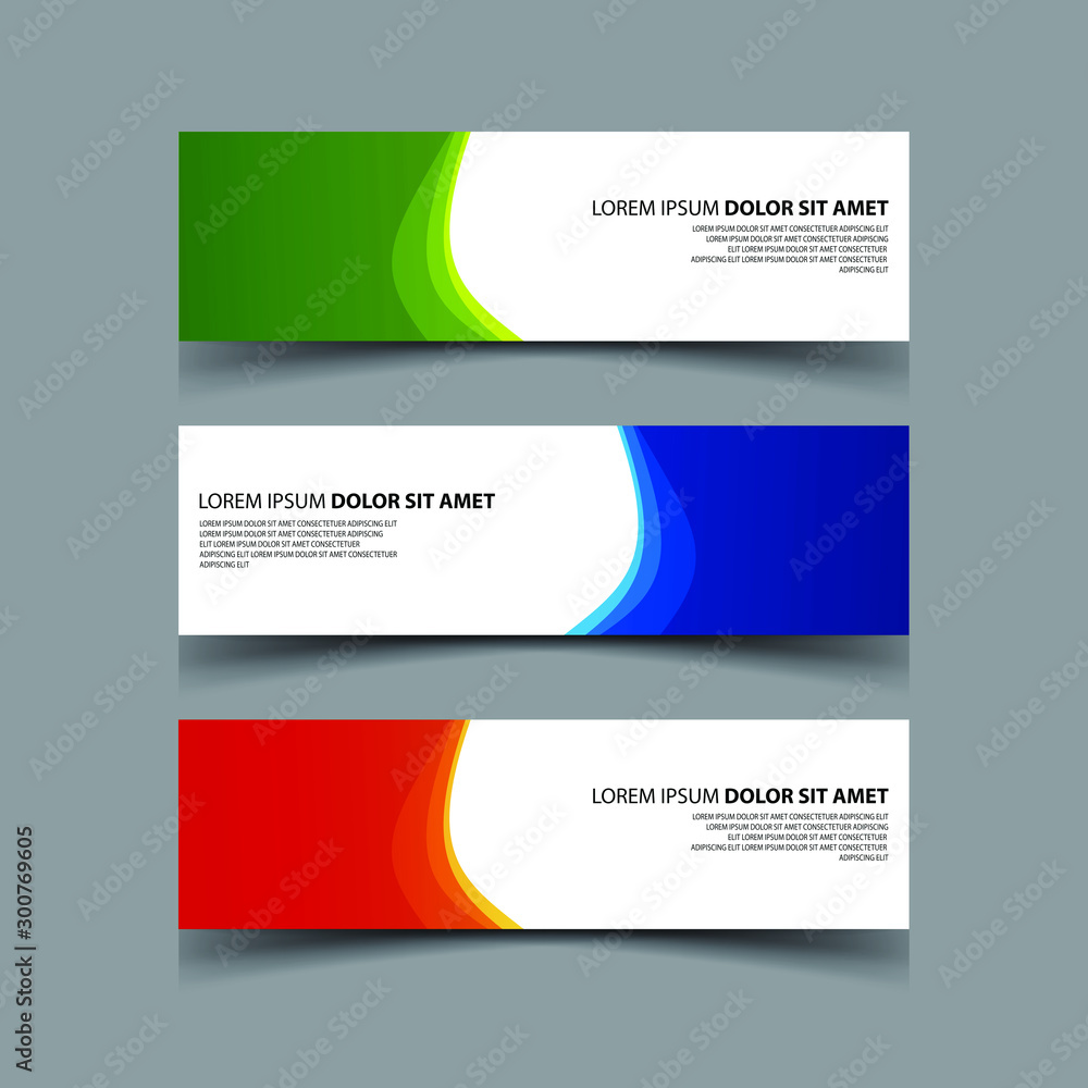 Vector Abstract design banner web template Vector Abstract design banner web template
