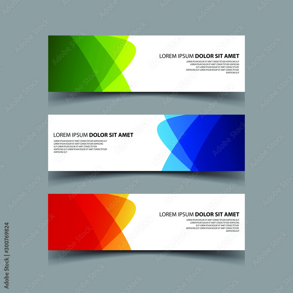 Fototapeta premium Vector Abstract design banner web template