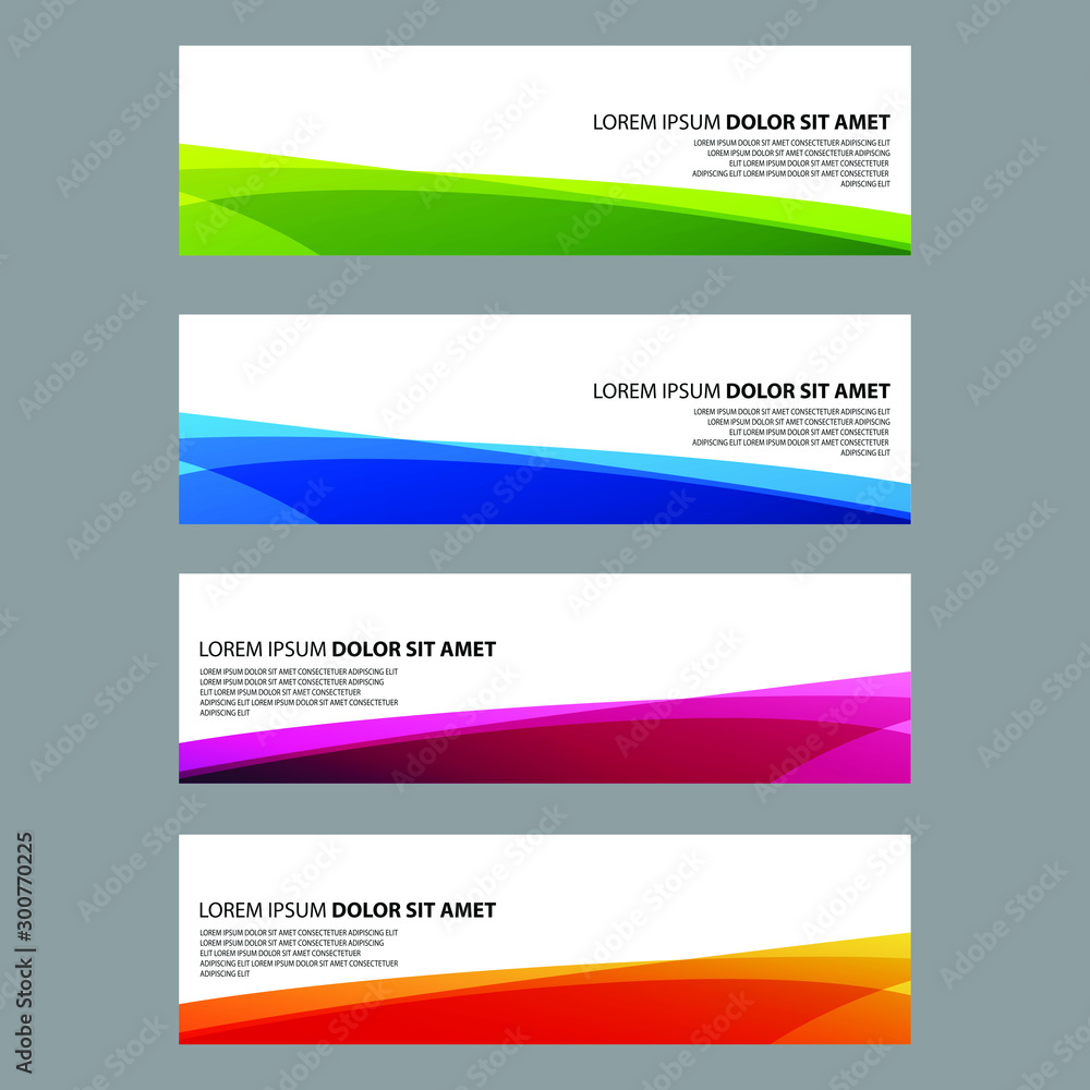 Fototapeta premium Vector Abstract design banner web template