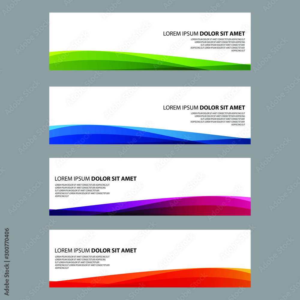 Vector Abstract design banner web template Vector Abstract design banner web template