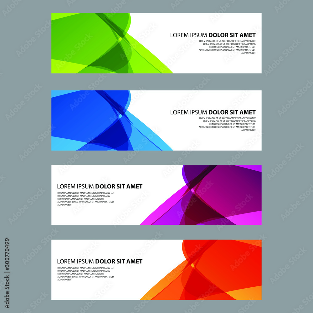 Naklejka premium Vector Abstract design banner web template