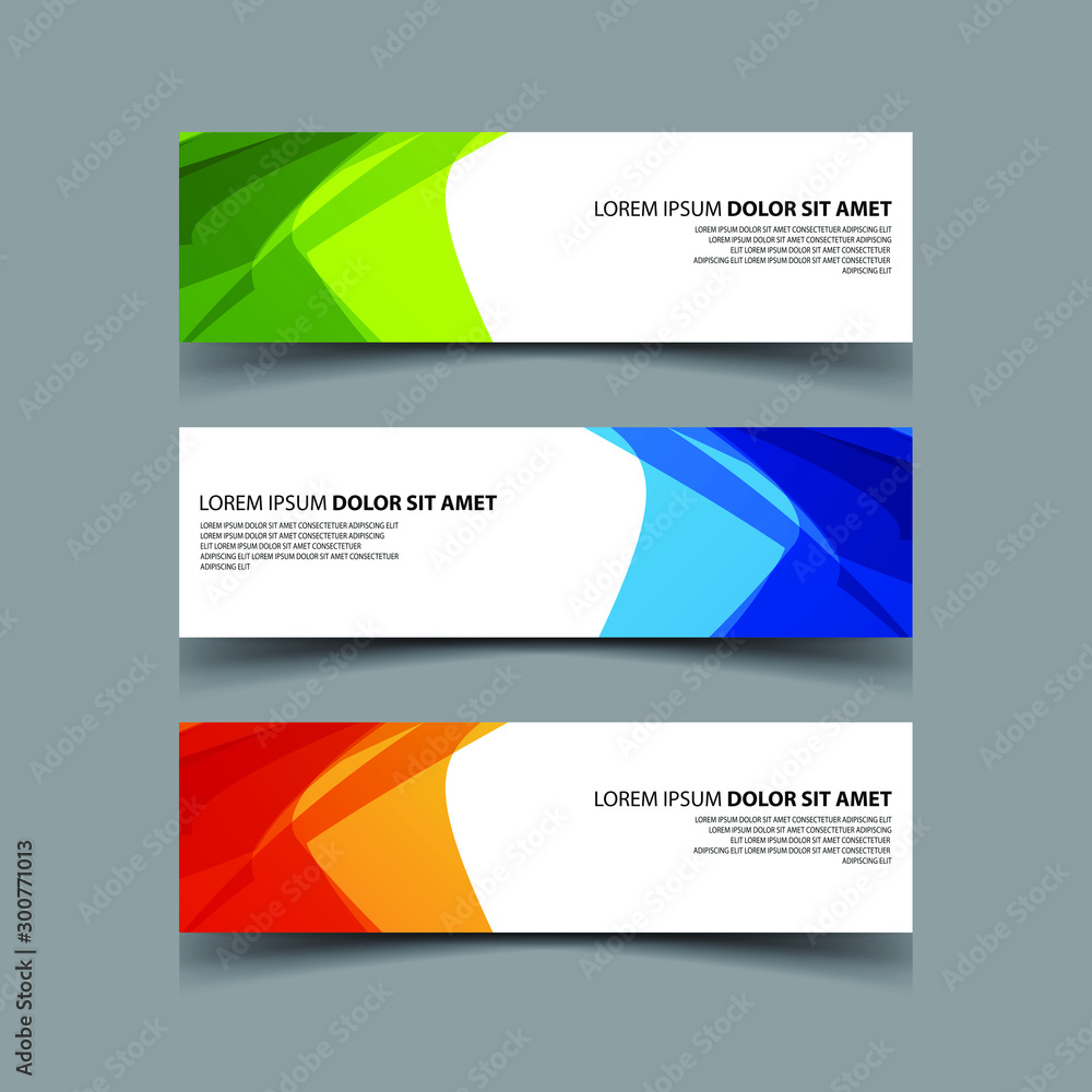Fototapeta premium Vector Abstract design banner web template