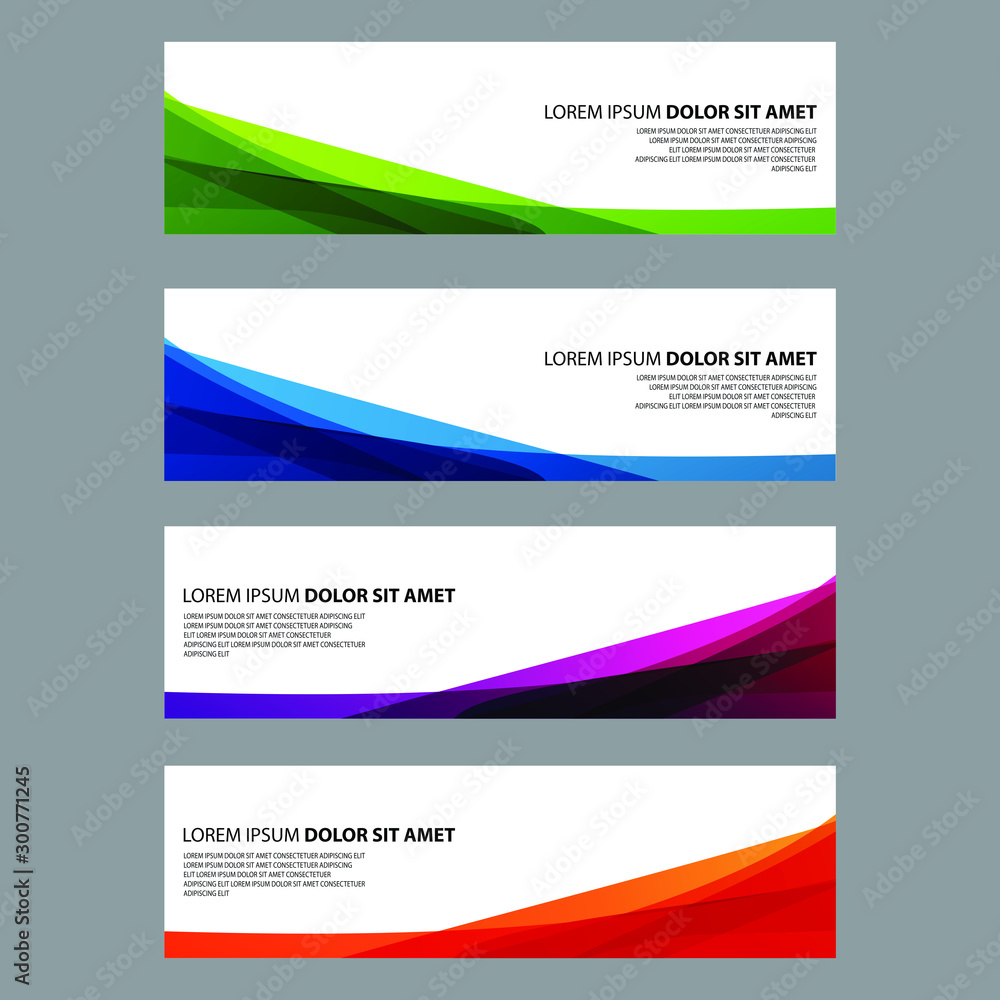 Naklejka premium Vector Abstract design banner web template
