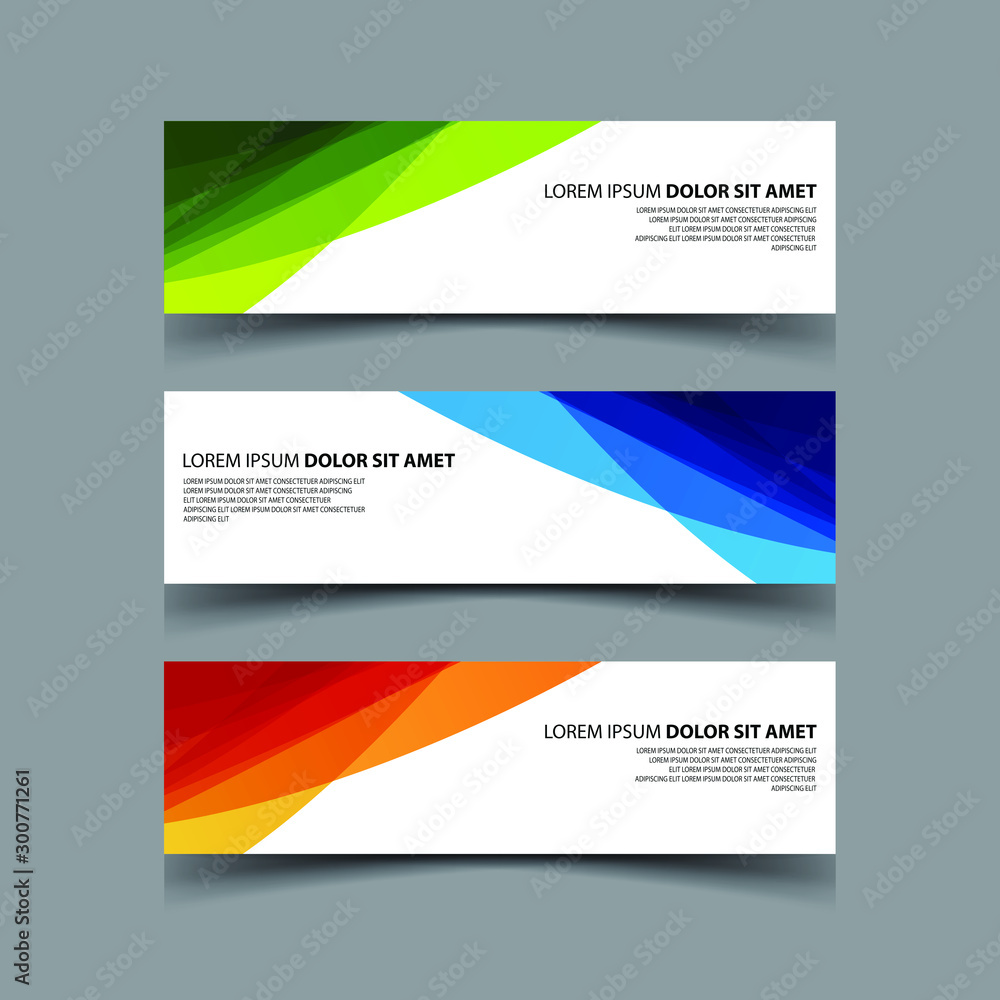 Fototapeta premium Vector Abstract design banner web template
