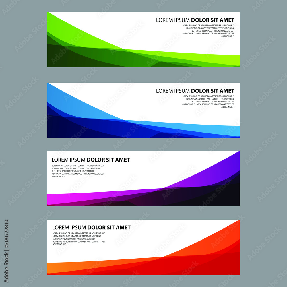Naklejka premium Vector Abstract design banner web template