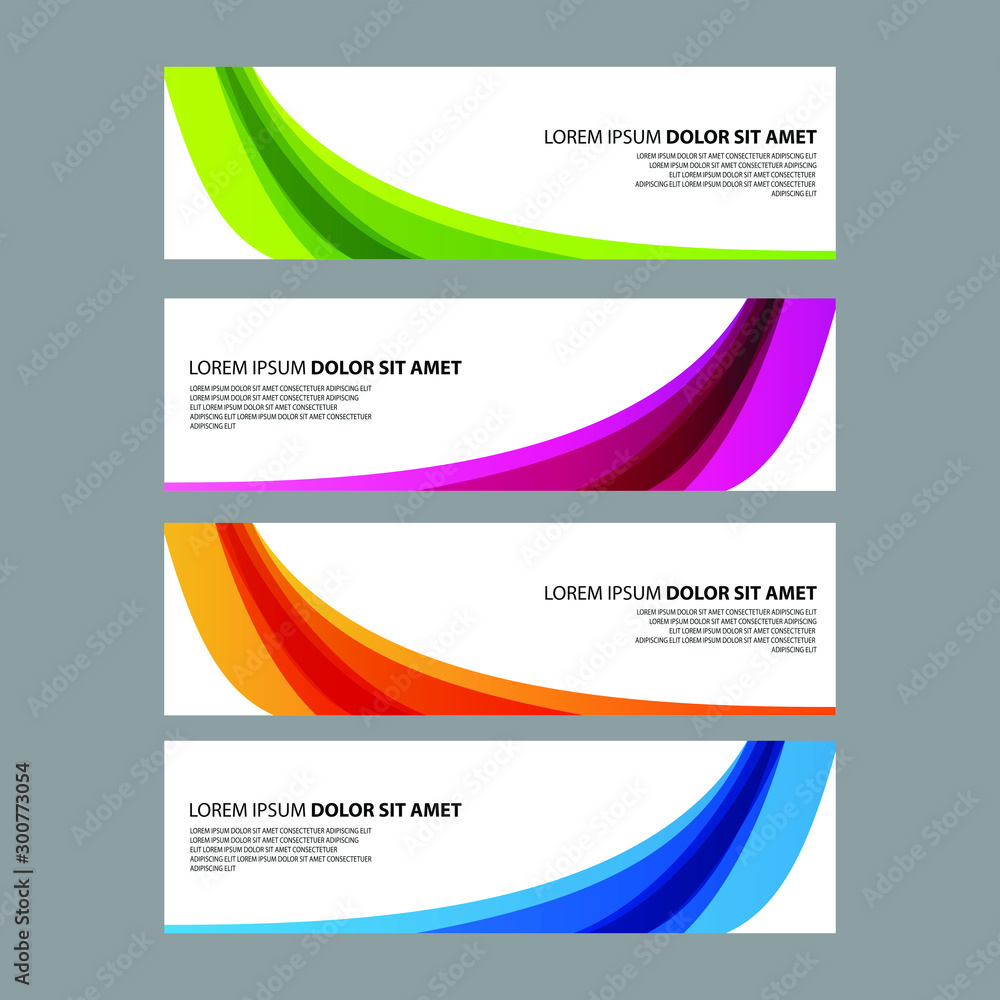 Fototapeta premium Vector Abstract design banner web template