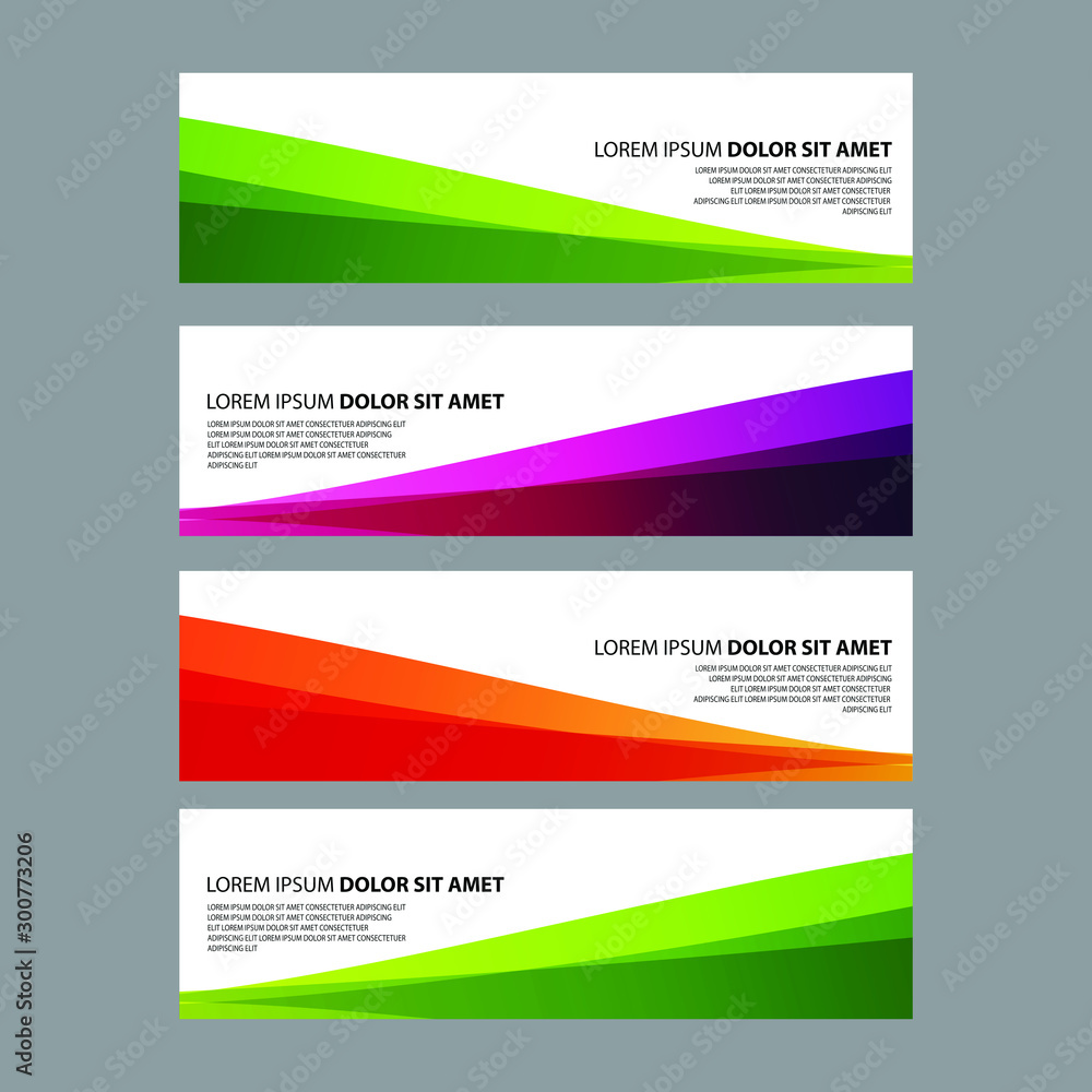 Naklejka premium Vector Abstract design banner web template