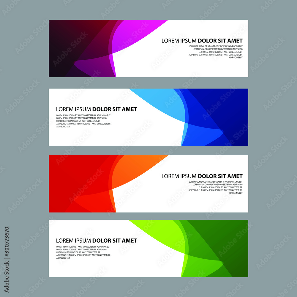 Vector Abstract design banner web template Vector Abstract design banner web template