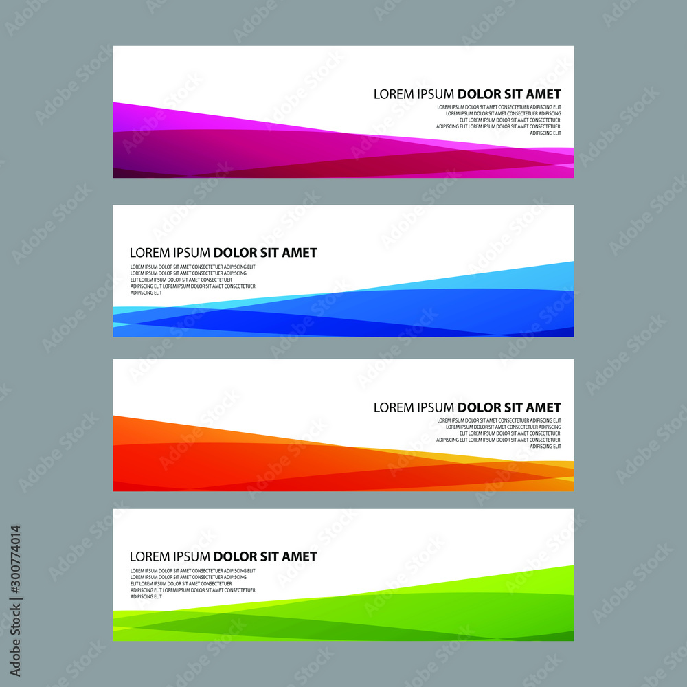Fototapeta premium Vector Abstract design banner web template