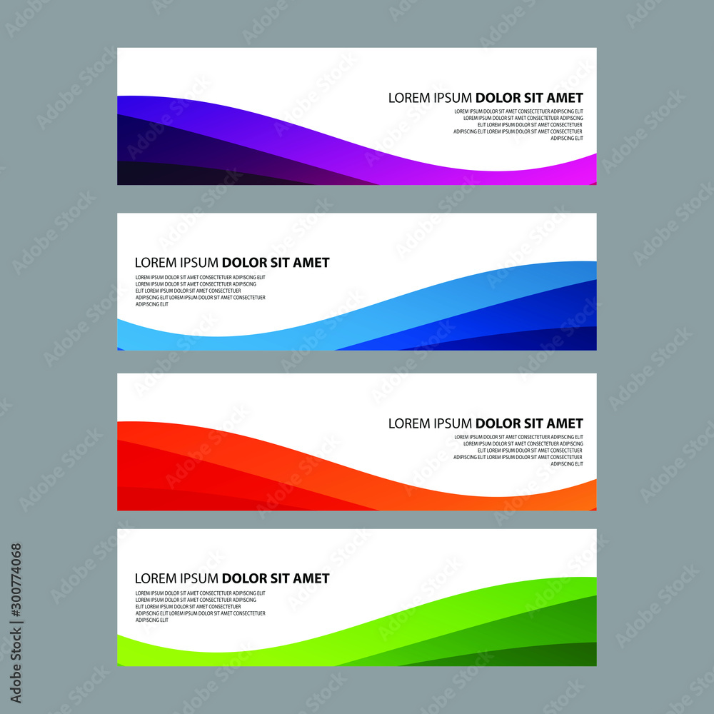 Fototapeta premium Vector Abstract design banner web template