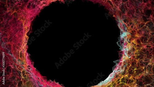 abstract fractal fire background