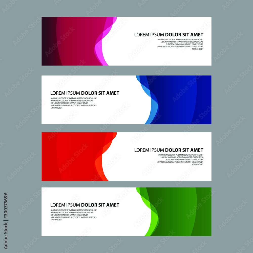 Fototapeta premium Vector Abstract design banner web template