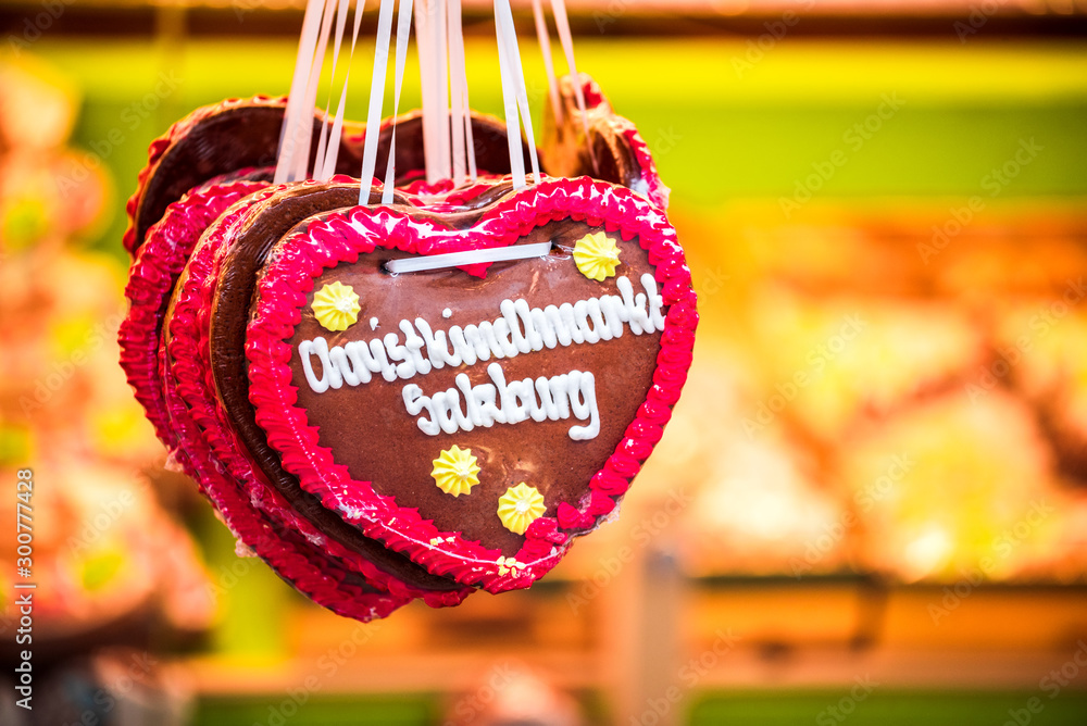 Fototapeta premium Salzburg, Austria - Christkindlmarkt, Christmas Market