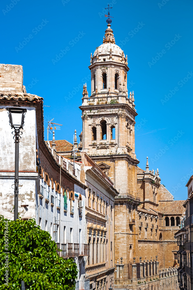 Towers of Cathedral of Jaen, Andalusia, Spain