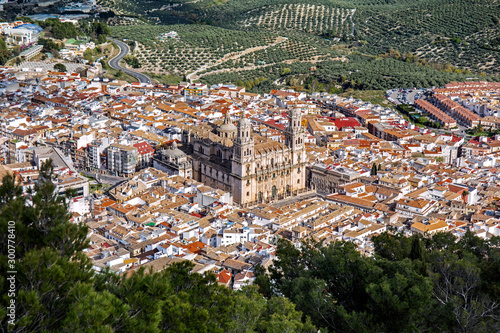 Panoramic view of Jaen, Spain