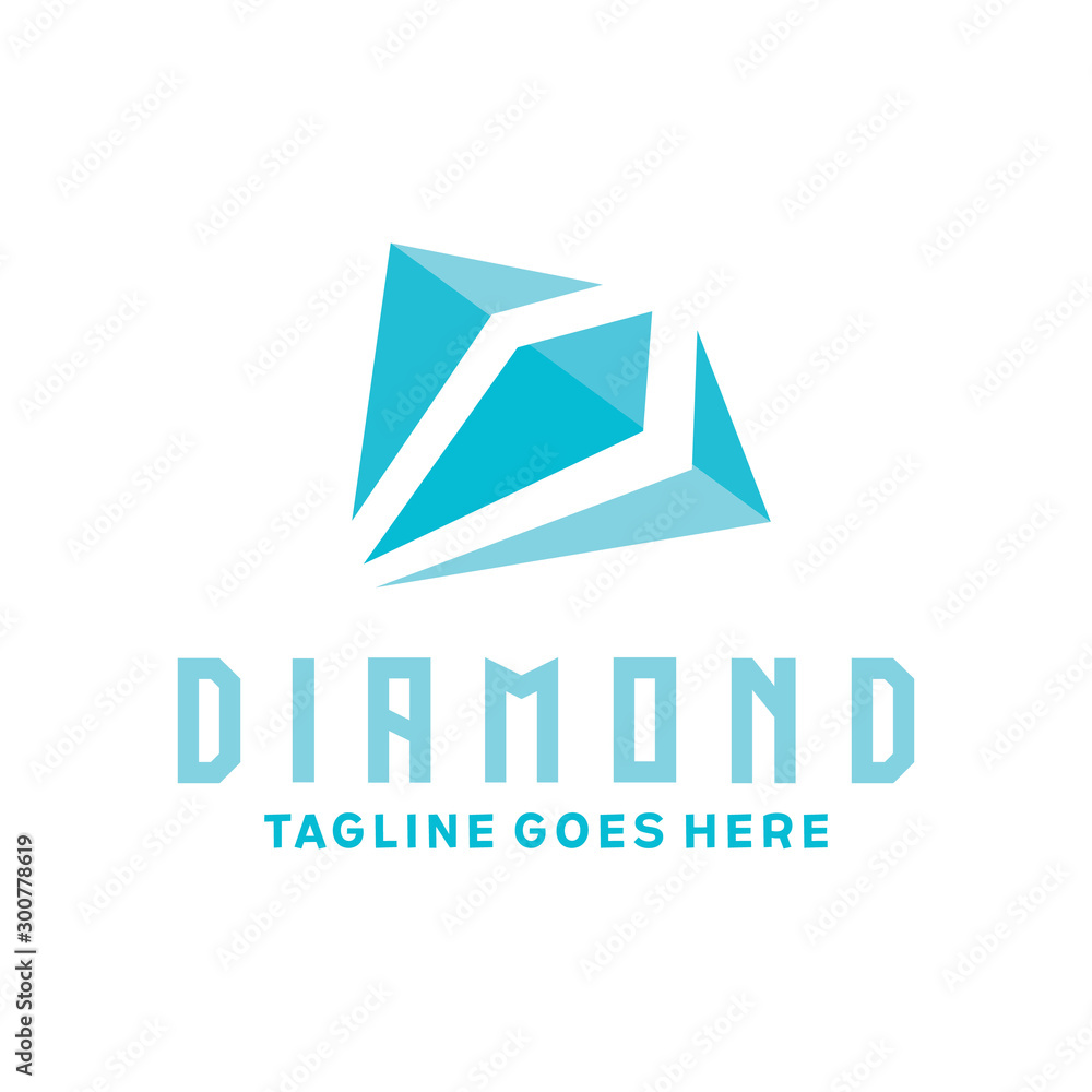 Naklejka premium Diamond Logo Design Inspiration For Business And Company