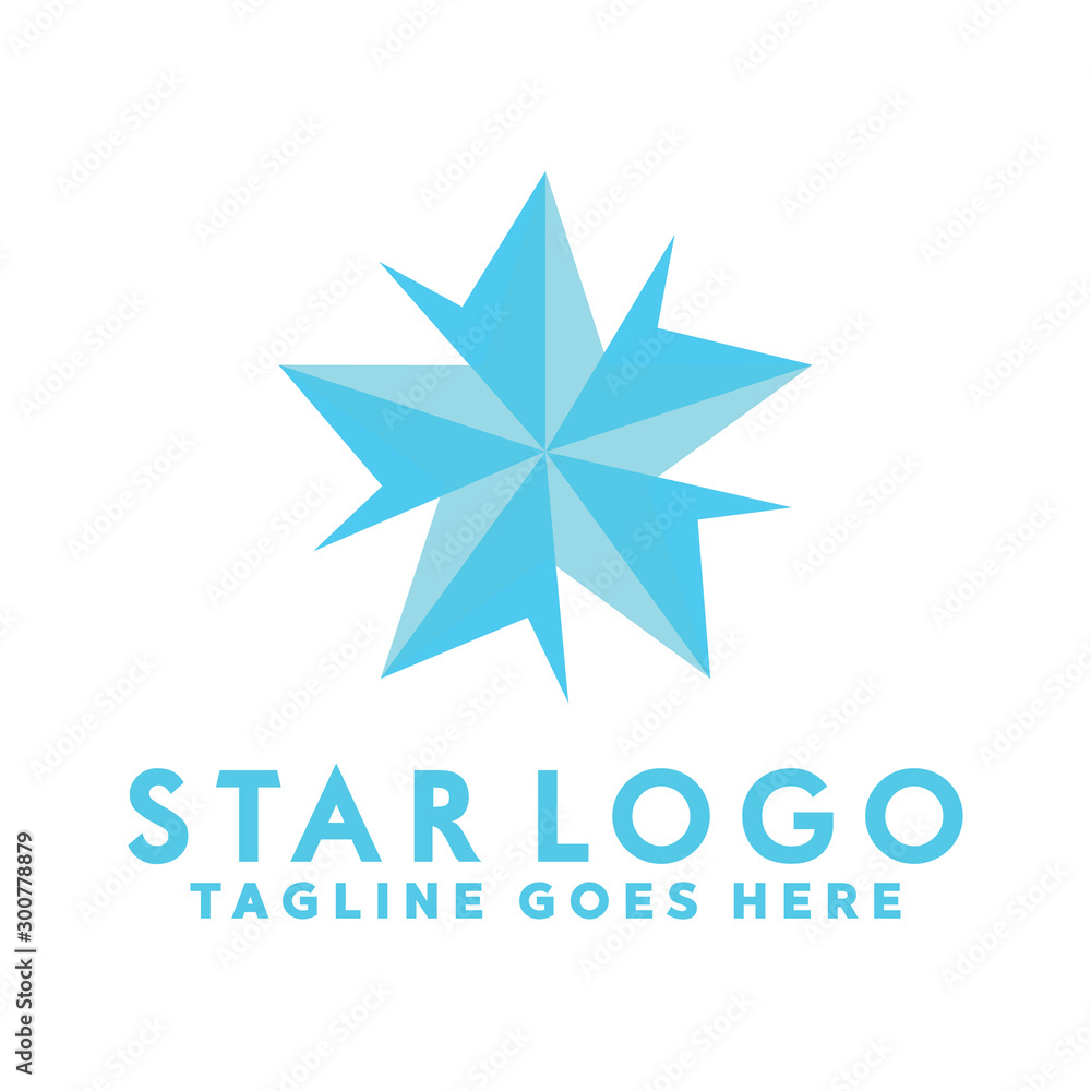 Obraz premium Star Logo Design Inspiration For Business And Company