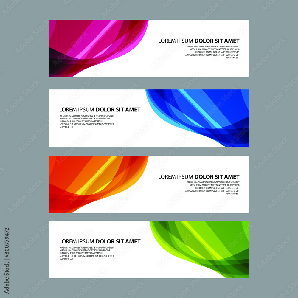 Fototapeta premium Vector Abstract design banner web template