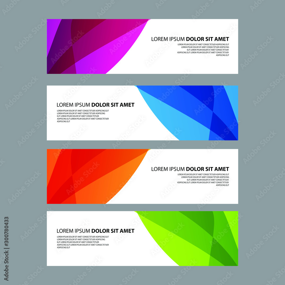 Fototapeta premium Vector Abstract design banner web template