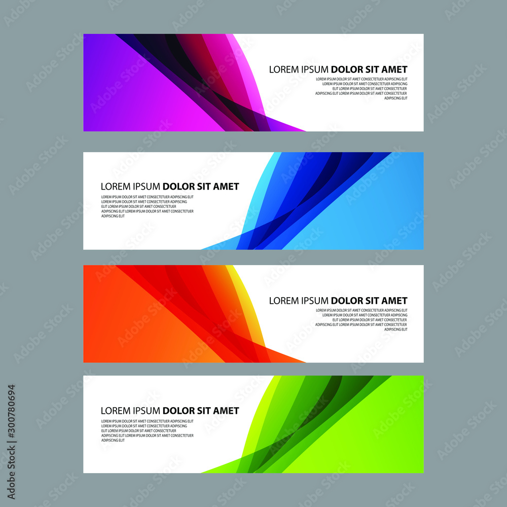Fototapeta premium Vector Abstract design banner web template