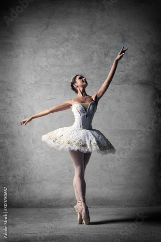 Ballet dancer, dancer, graceful lady, Ballerina on pointe in pose. Ballet, dance, theater, concert, pointe shoes.