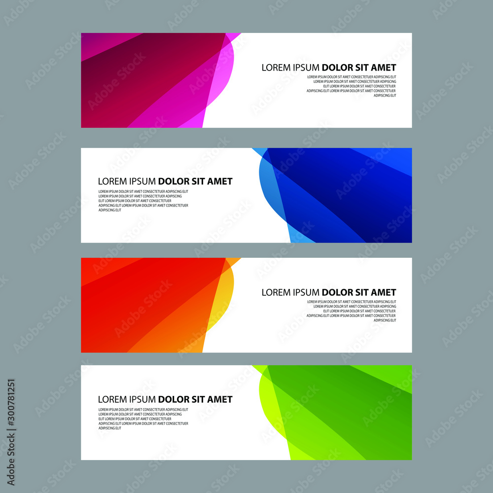 Fototapeta premium Vector Abstract design banner web template