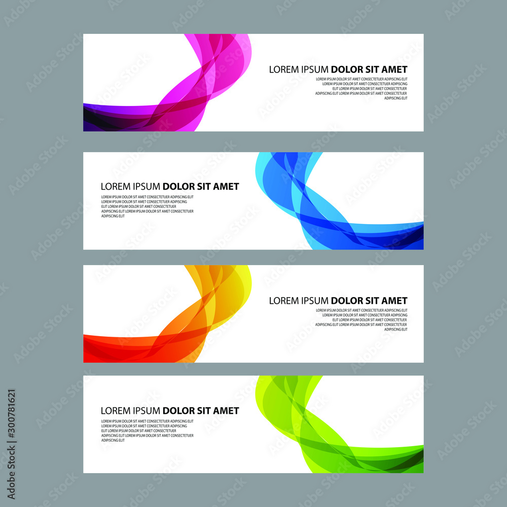 Fototapeta premium Vector Abstract design banner web template
