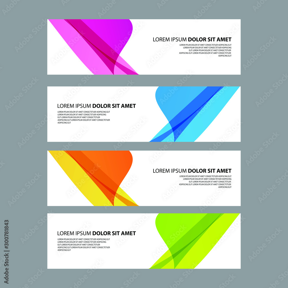 Fototapeta premium Vector Abstract design banner web template