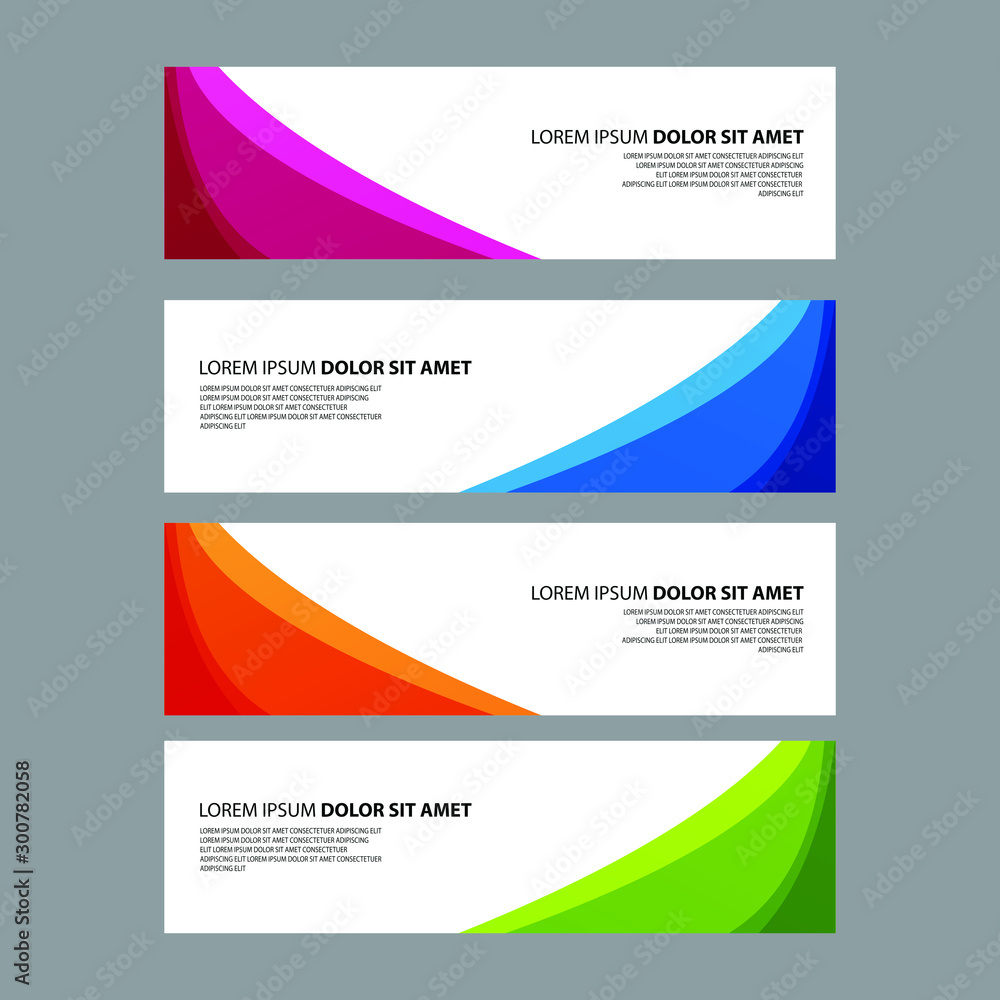 Fototapeta premium Vector Abstract design banner web template