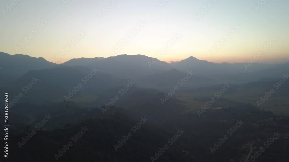 custom made wallpaper toronto digitalSunset above mountain in valley Himalayas mountains