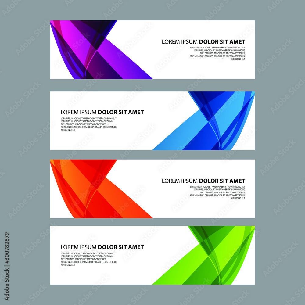 Naklejka premium Vector Abstract design banner web template