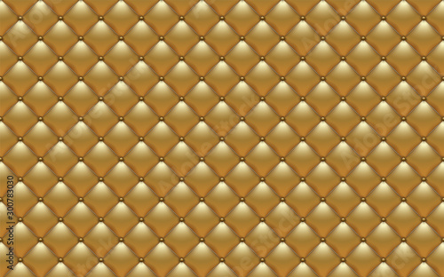 Vector abstract upholstery gold leather texture sofa background