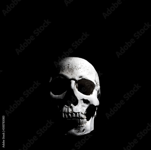 Dark skull of occult death