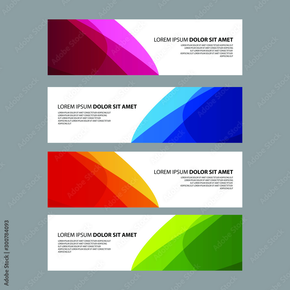 Vector Abstract design banner web template Vector Abstract design banner web template