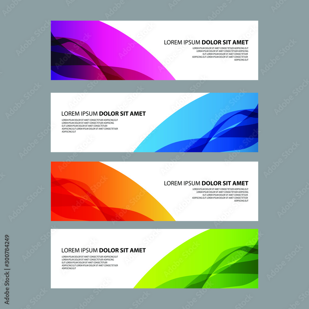 Fototapeta premium Vector Abstract design banner web template