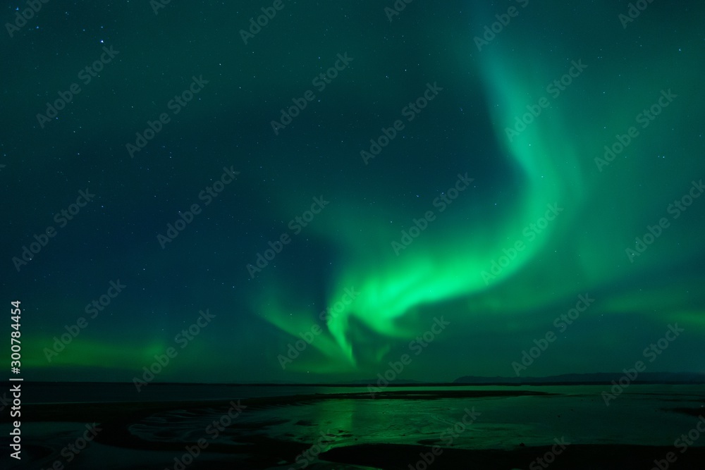 Northern Lights near Borgarnes Iceland