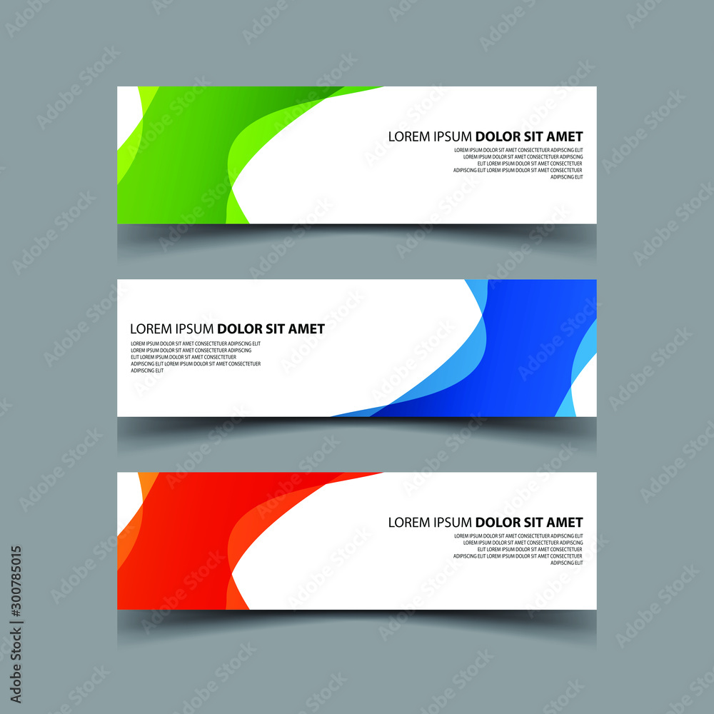 Naklejka premium Vector Abstract design banner web template