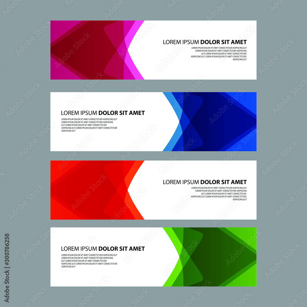 Fototapeta premium Vector Abstract design banner web template
