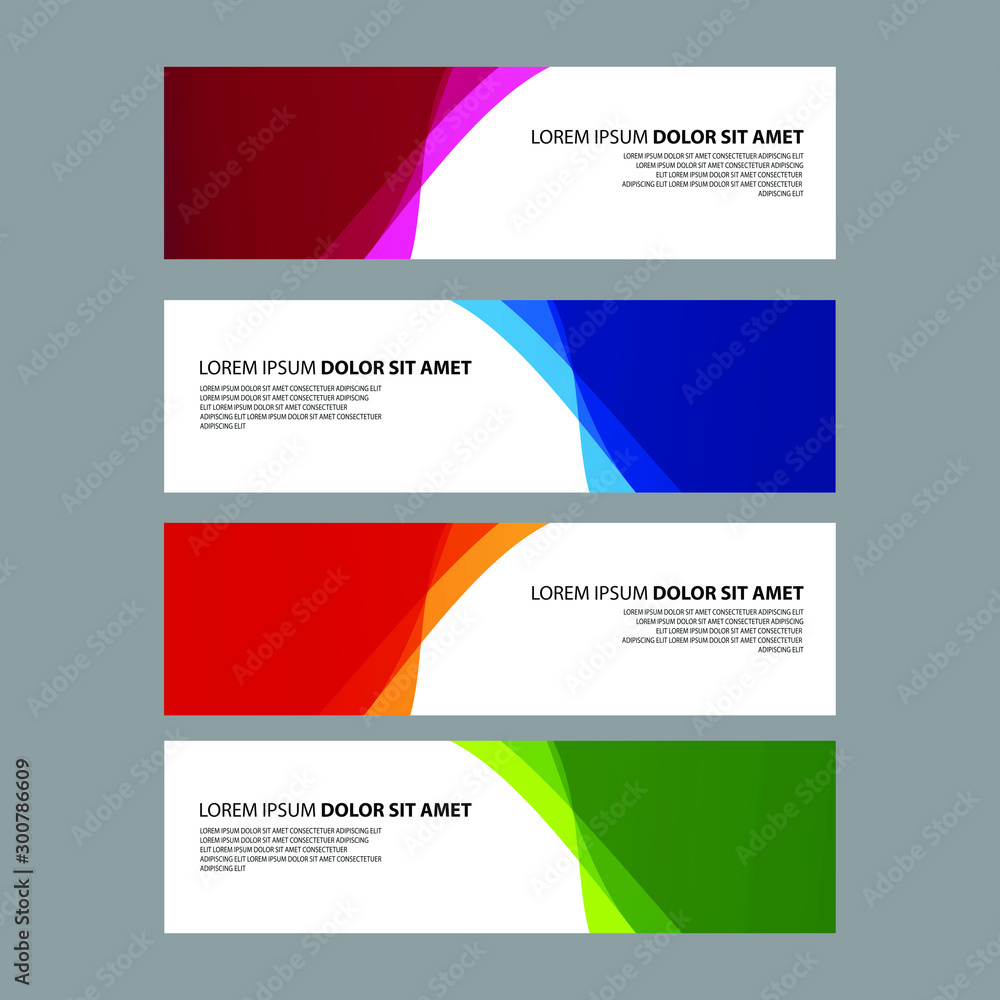 Vector Abstract design banner web template Vector Abstract design banner web template