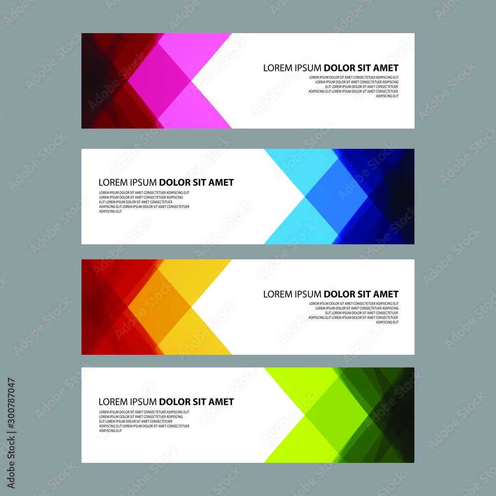 Fototapeta premium Vector Abstract design banner web template