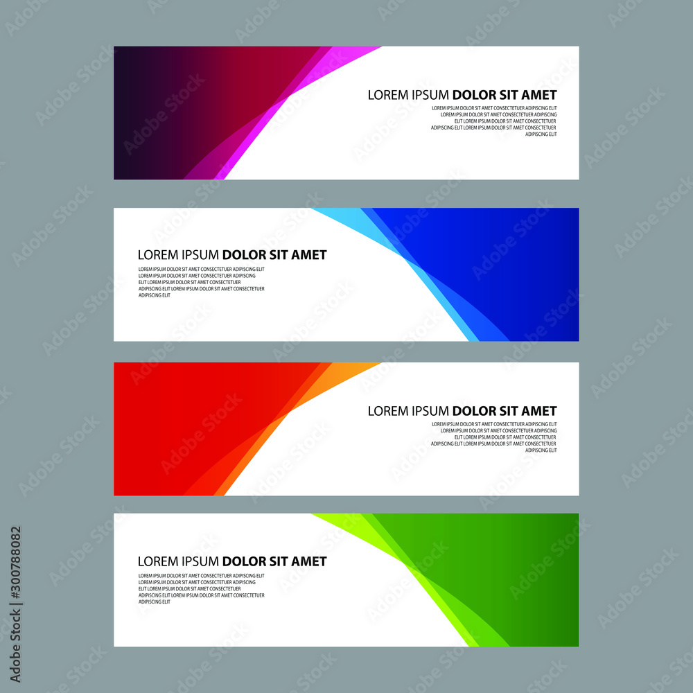 Vector Abstract design banner web template Vector Abstract design banner web template