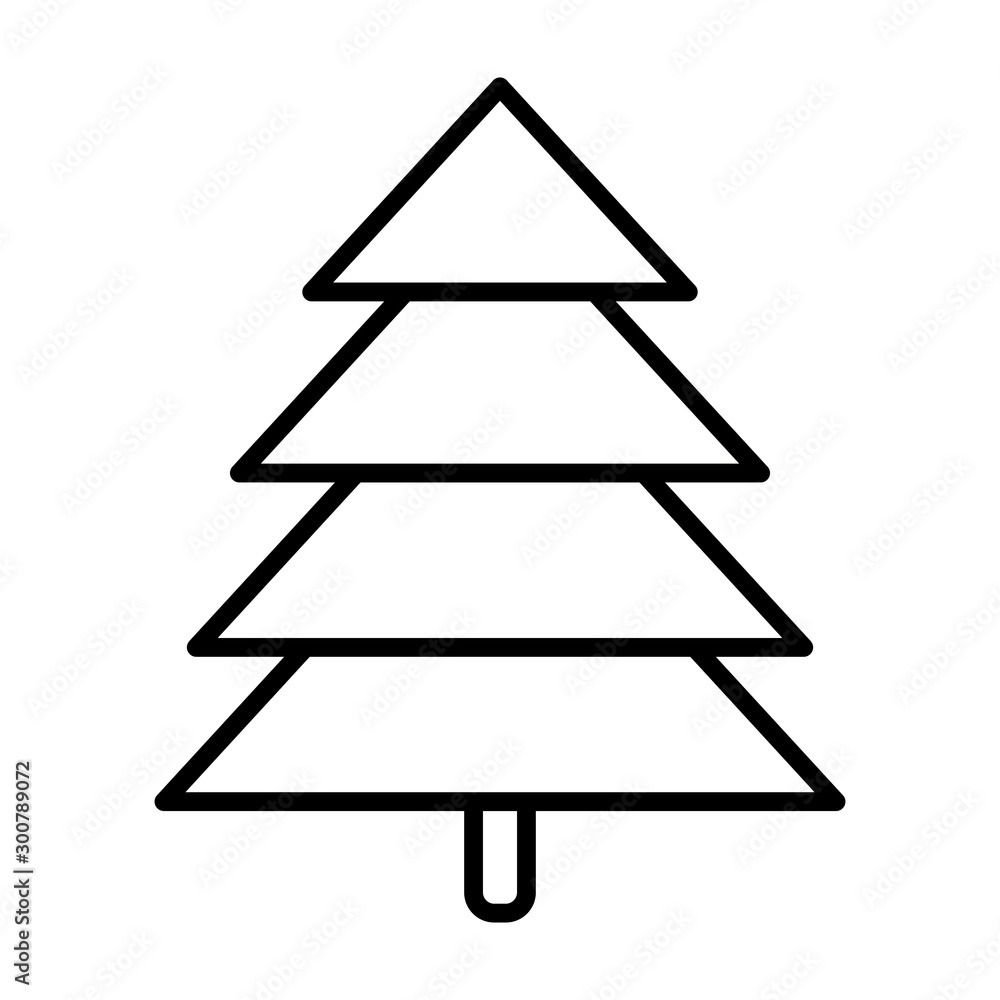 pine tree forest foliage natural icon thick line pine tree forest foliage natural icon thick line