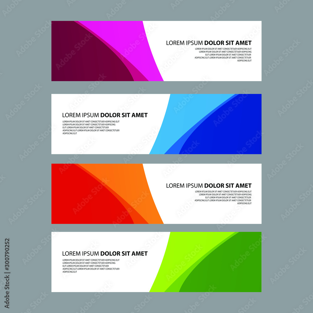 Fototapeta premium Vector Abstract design banner web template