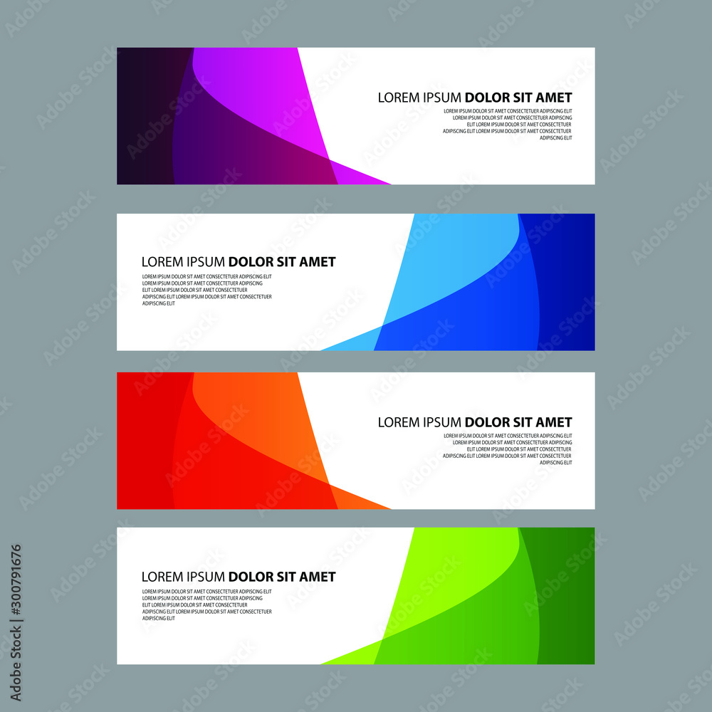 Naklejka premium Vector Abstract design banner web template
