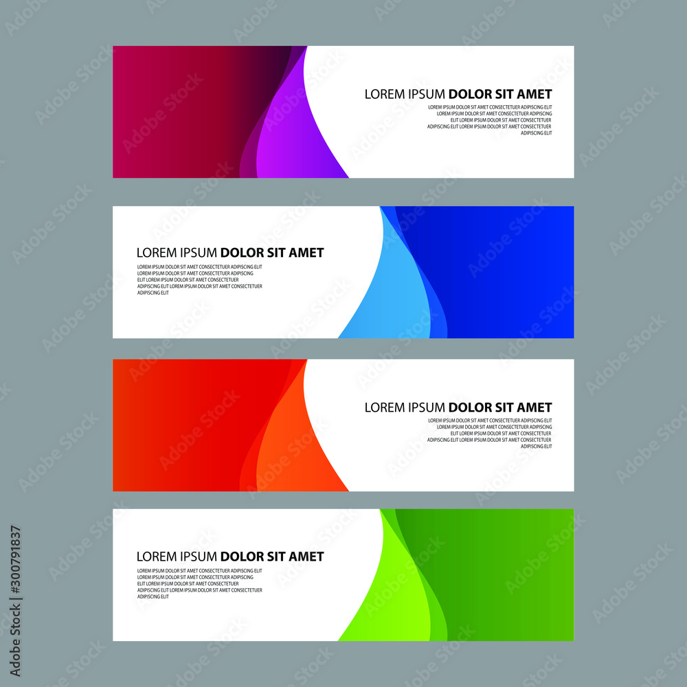 Fototapeta premium Vector Abstract design banner web template