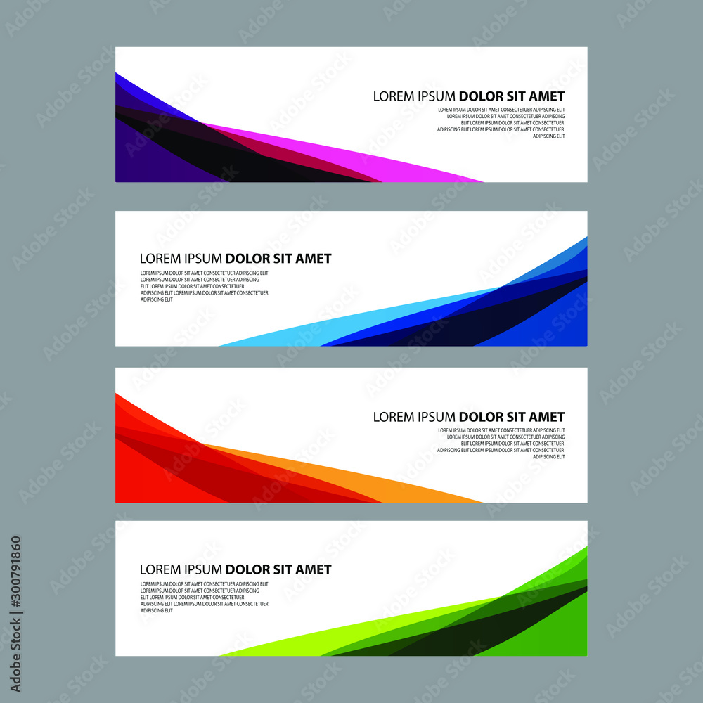 Fototapeta premium Vector Abstract design banner web template