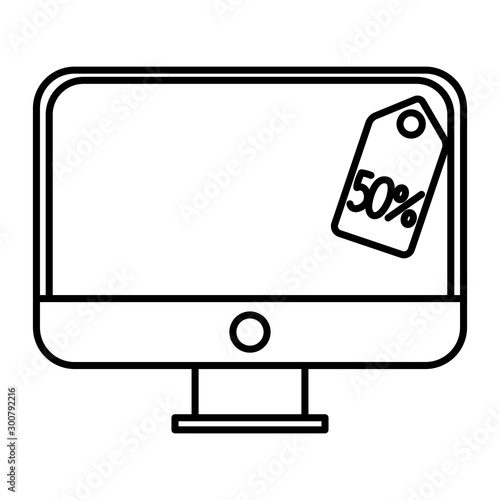 desktop computer with tag commercial
