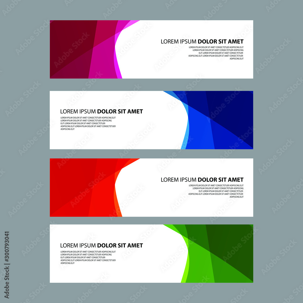 Fototapeta premium Vector Abstract design banner web template